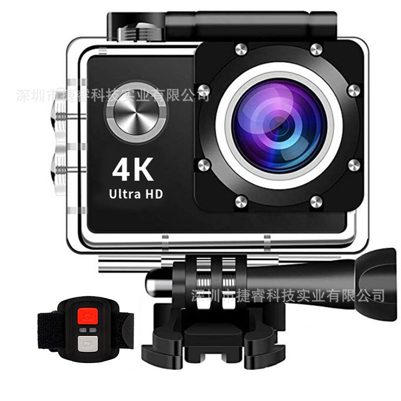 Foreign Trade Wholesale High-Definition Mini Waterproof Sports Camera Cycling Multi-Function Can Be Connected to Wifi with Remote Control Camera Anti-Shake