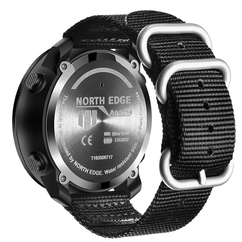 Montre Digitale Sport Étanche — Boussole &amp; Altimètre