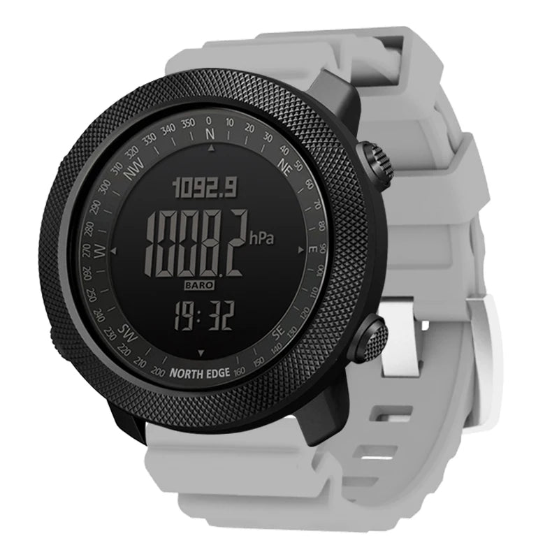 Montre Digitale Sport Étanche — Boussole &amp; Altimètre
