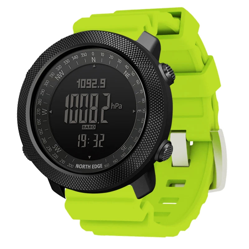 Montre Digitale Sport Étanche — Boussole &amp; Altimètre