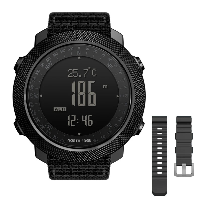 Montre Digitale Sport Étanche — Boussole &amp; Altimètre