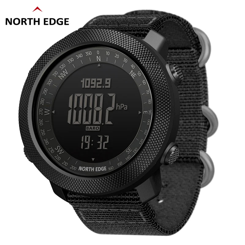 Montre Digitale Sport Étanche — Boussole &amp; Altimètre