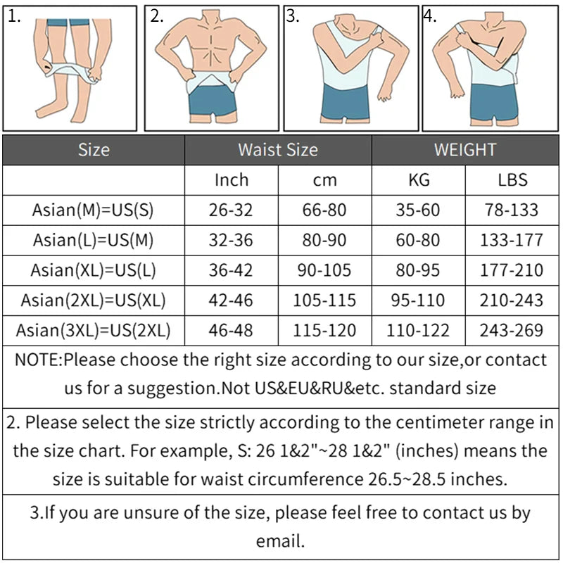 Gaine Amincissante Homme — Maintien Ventre &amp; Dos