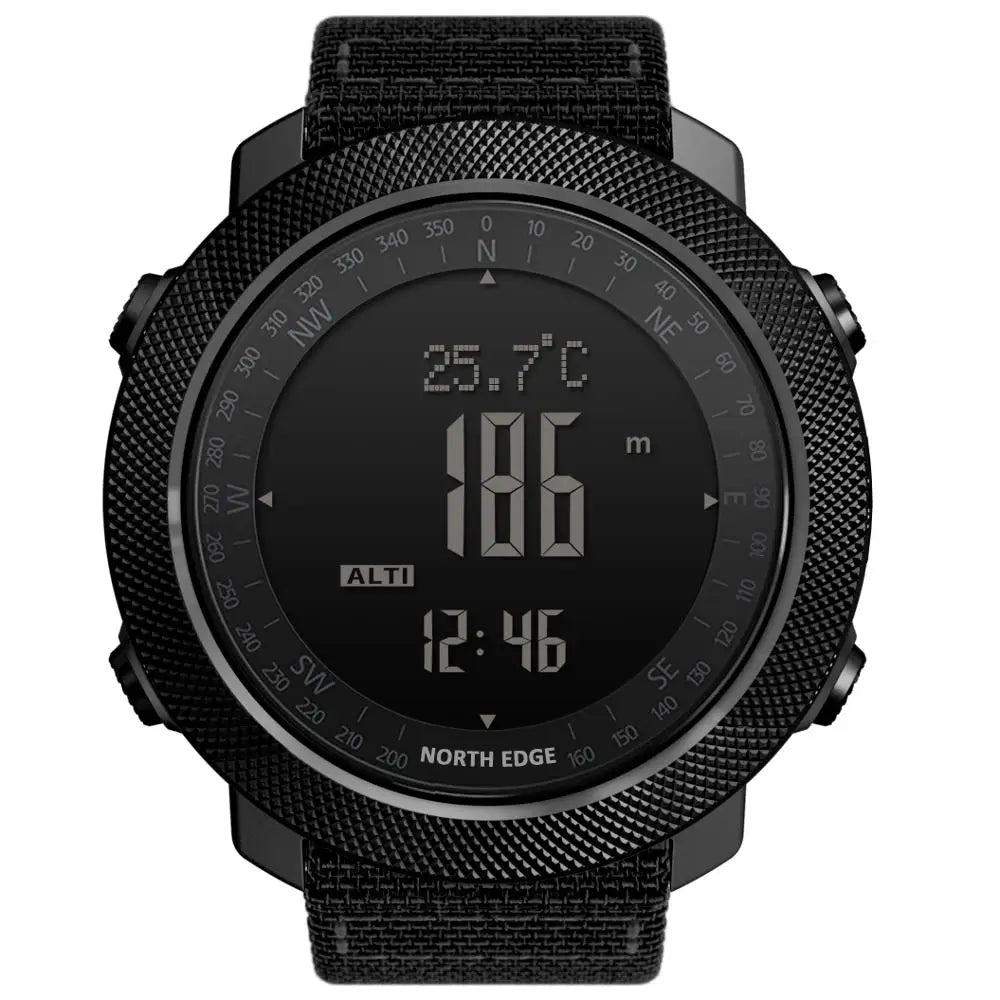 Montre Digitale Sport Étanche — Boussole &amp; Altimètre