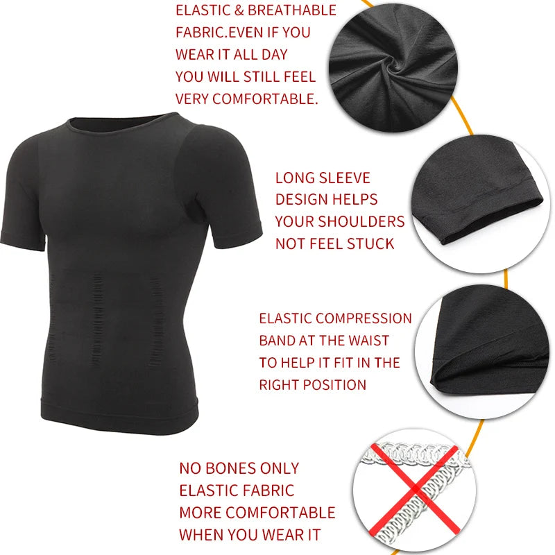 Gaine Amincissante Homme — Maintien Ventre &amp; Dos