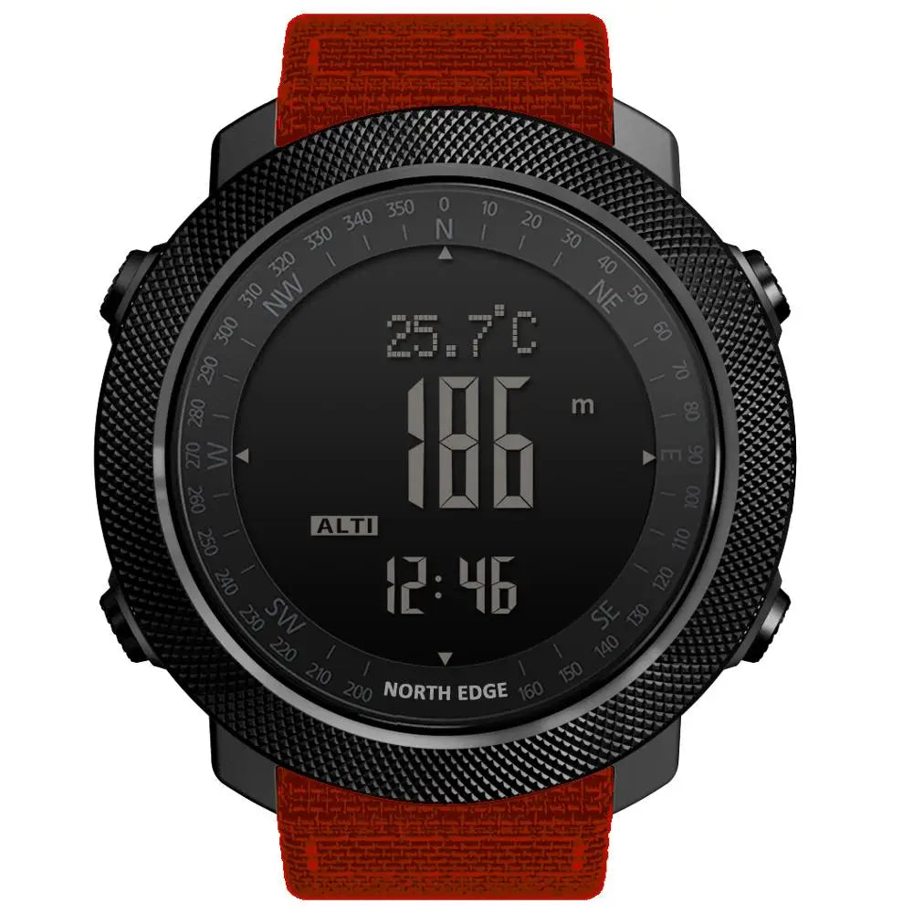 Montre Digitale Sport Étanche — Boussole &amp; Altimètre