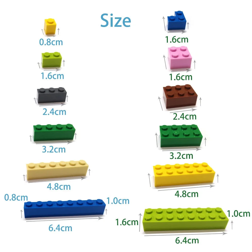 Briques de Construction DIY 600 Pièces — 12 Couleurs