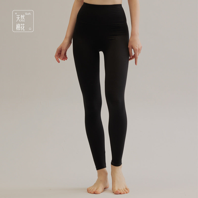 Ready Stock Student Pure Cotton Autumn Trousers Women's Inner Wear Thin Spring and Autumn Warm Trousers High Waist Women's New Slim Factory Wholesale
