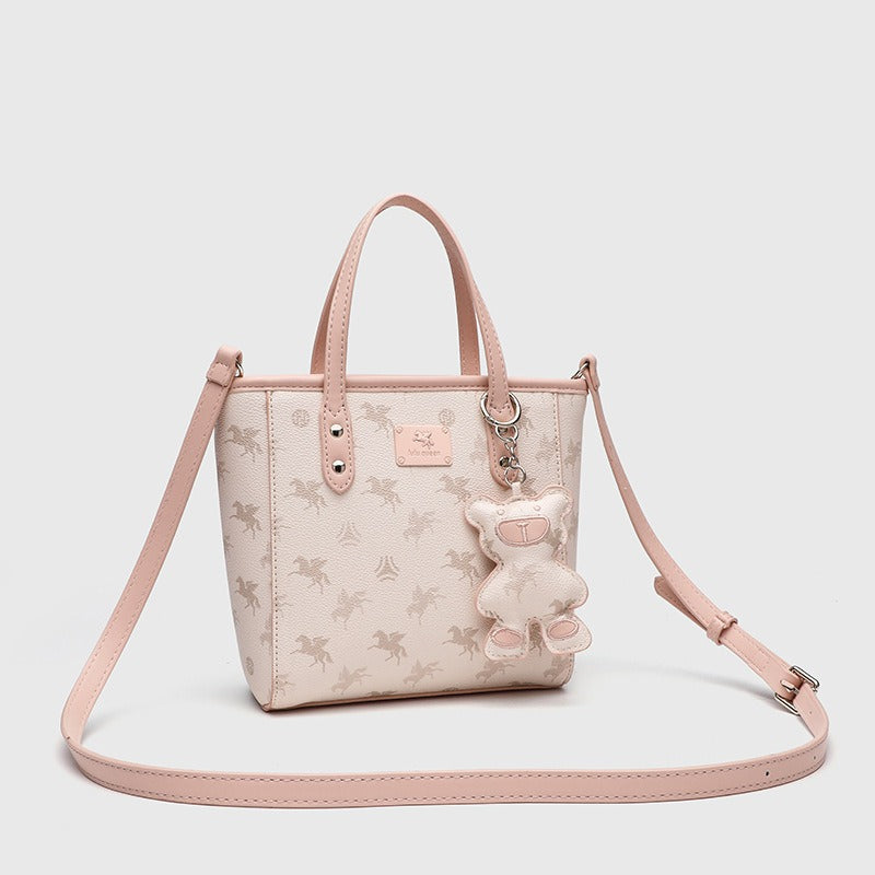 [Same Style as Zhao Zhaoyi] Lulu Queen Pegasus Small Tote Bag, Crossbody Bag for College Students, Commuter Handbag