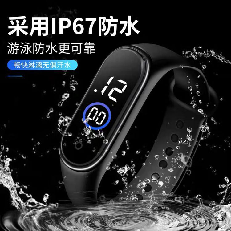 New Led Digital Watch Bracelet M4 Waterproof Fashion Digital Sports Model Kidsren's Student Led Digital Watch Manufacturer