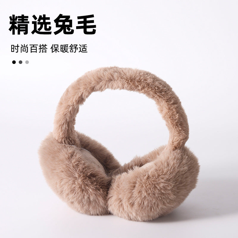 Winter Warm Earmuffs for Women, Ear Protection, Ear Warmers for Cycling, Windproof and Cold-Proof, Plush Earmuffs, Ear Covers, Ear Protection