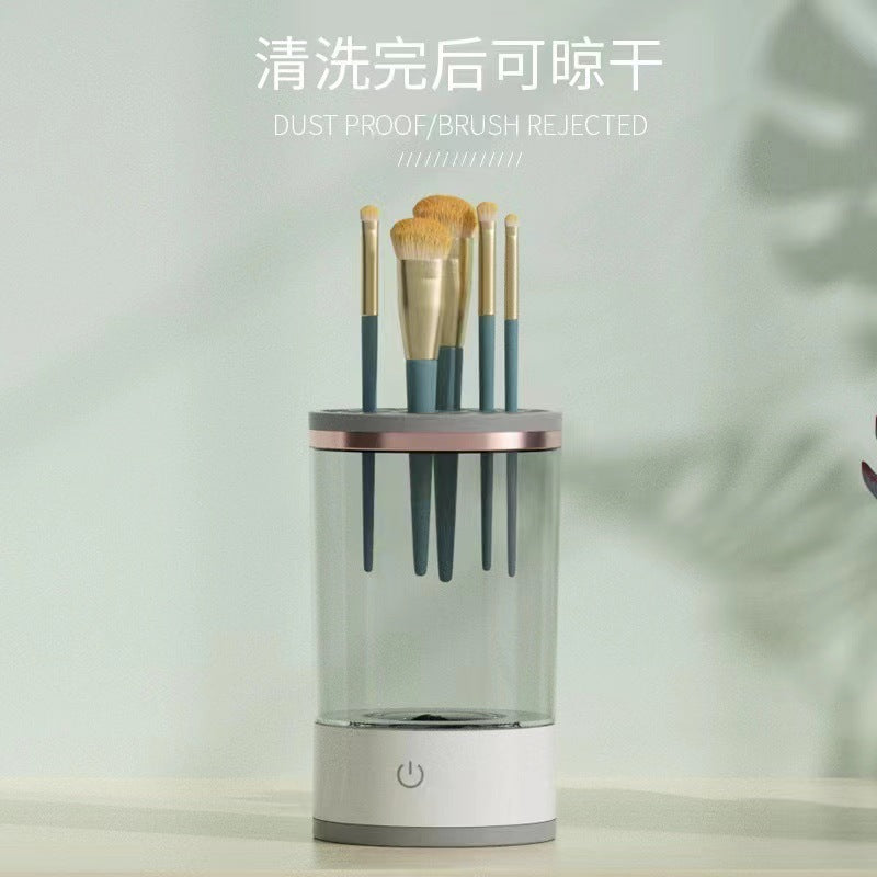 Makeup Brush Cleaning Tool, Fully Automatic Cleaning, Special for Lazy People to Clean Residual Powder Brushes, Integrated Electric Drying Beauty Tool