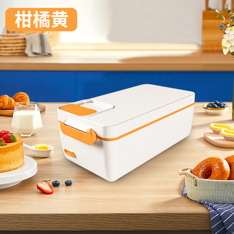 Cross-border Explosions Heating Insulation Lunch Box Rechargeable Office Student Bento Box Wireless Water-free Electric Heating Lunch Box