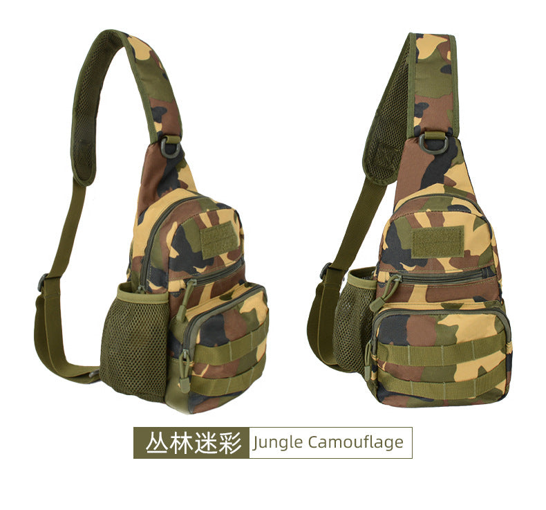 Men's Riding Outdoor Sports Bag Casual Shoulder Kettle Hanging Bag Portable Tactical Army Camouflage Water Bottle Chest Bag
