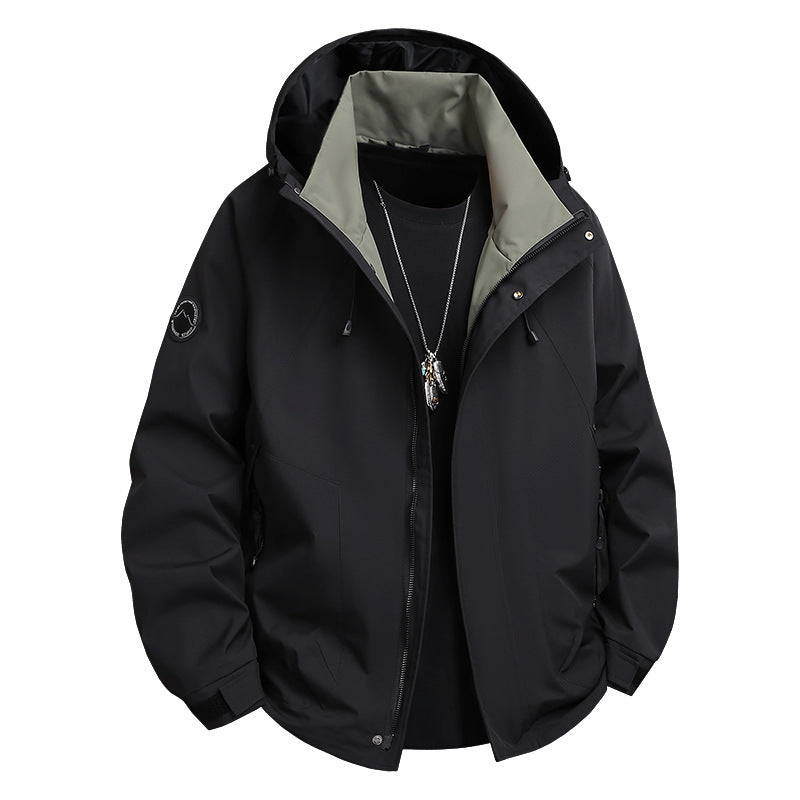 Charge clothing single-layer outdoor single-stroke work clothes with hood tide coat for men and women windproof waterproof anti-fouling leisure fishing