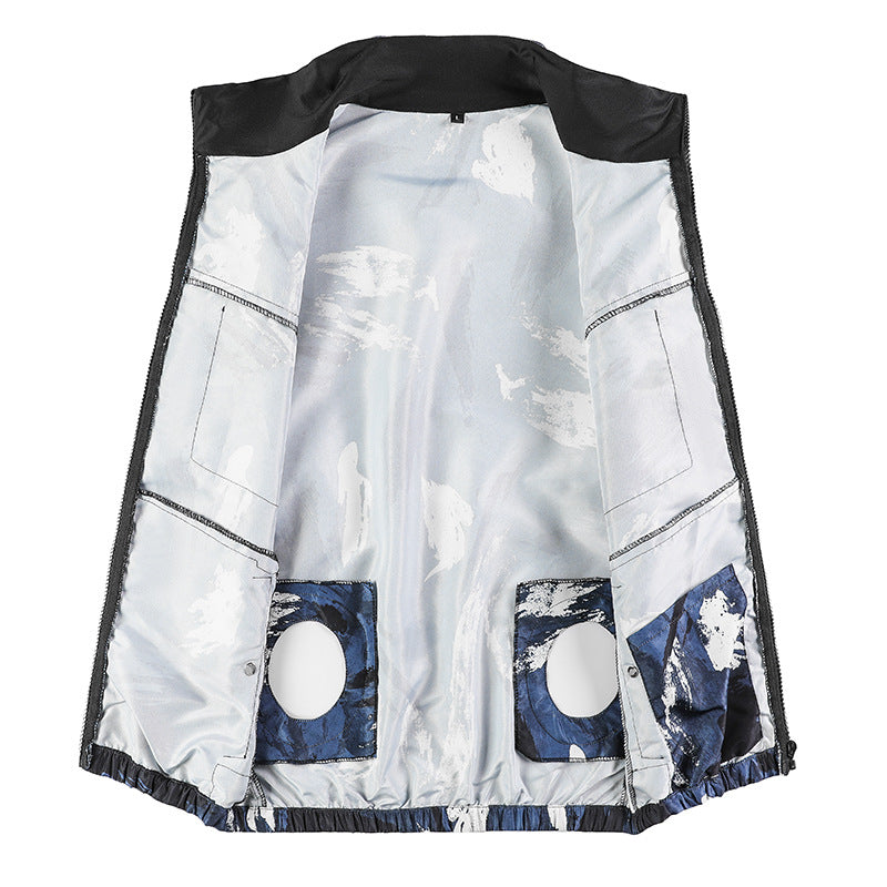2022 summer new fan clothing air conditioning clothing with fan clothing sunscreen cooling workshop work site clothing jacket