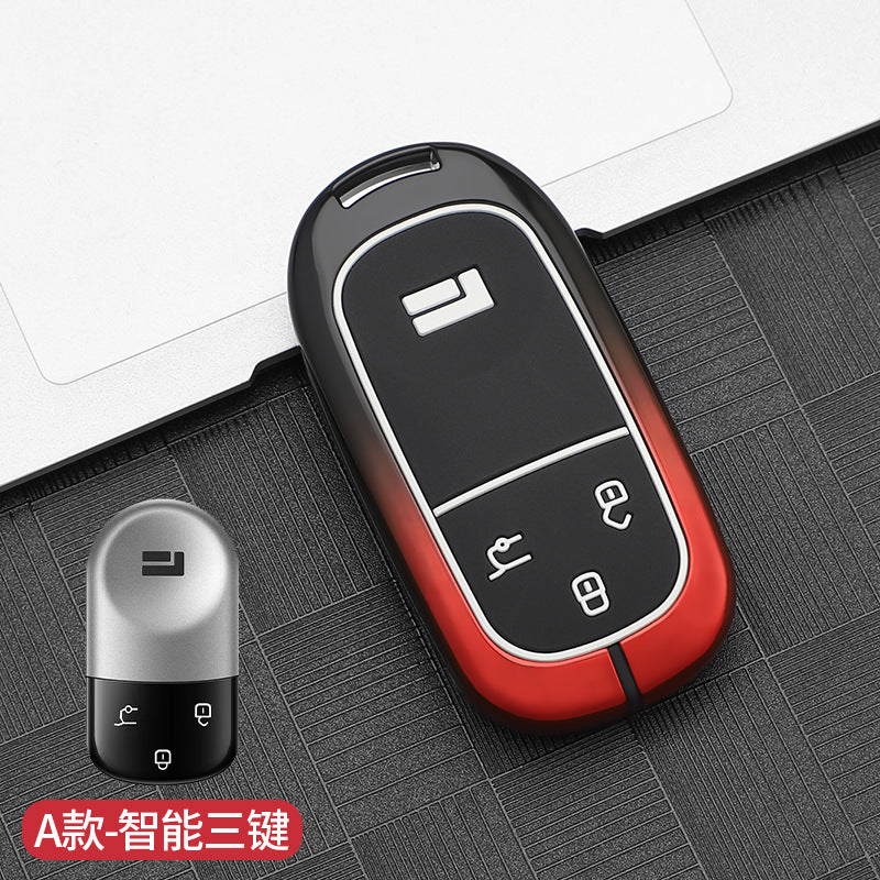 Suitable for Polar Stone Key Set 2023 Polar Stone 01 Buckle Metal Modified Auto Products Remote Control Protection Key Case