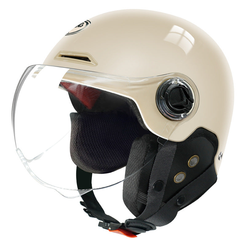 3C certification ear protection electric car helmet men and women summer sunscreen electric car helmet light half helmet manufacturers wholesale