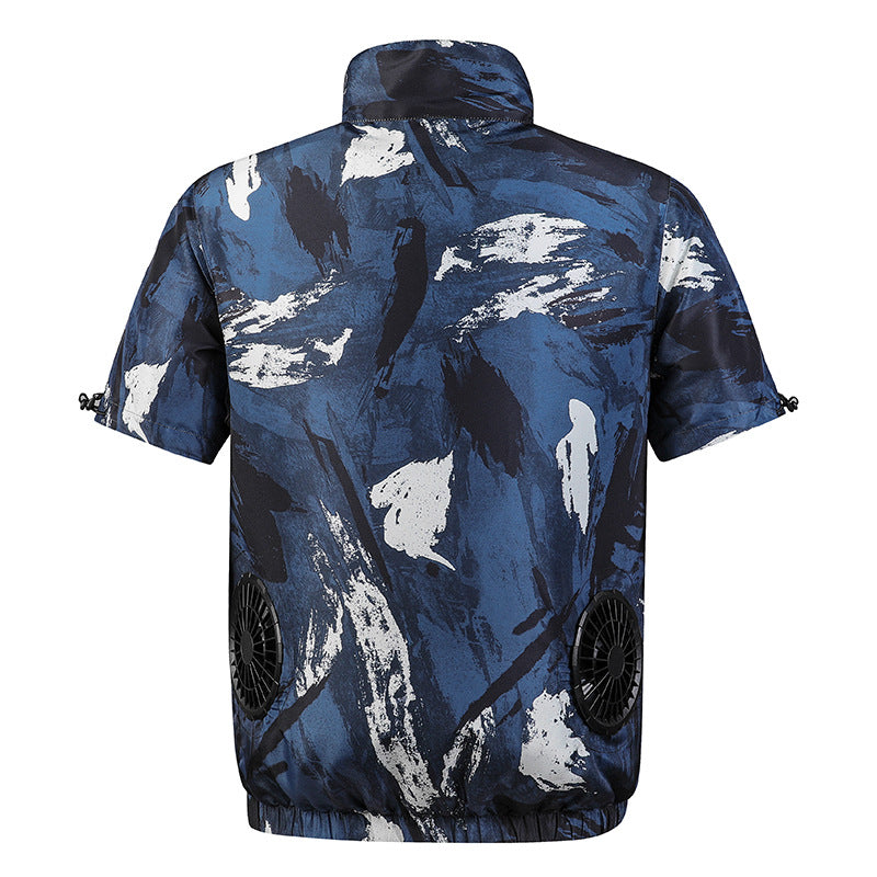 2022 summer new fan clothing air conditioning clothing with fan clothing sunscreen cooling workshop work site clothing jacket