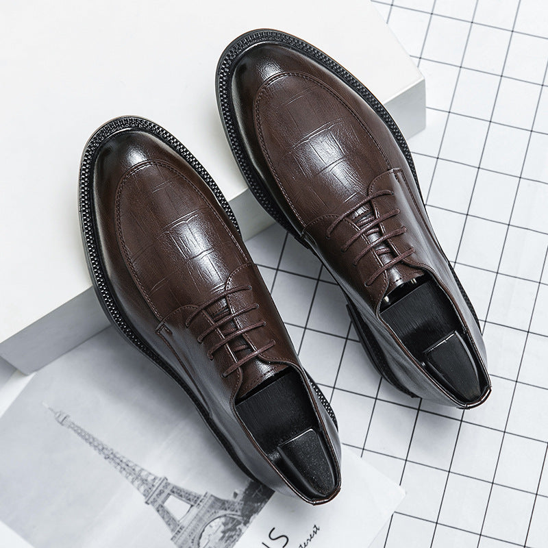Men's shoes cross-border plus size new leather shoes fashion men's business dress shoes fashion British style casual leather shoes wholesale