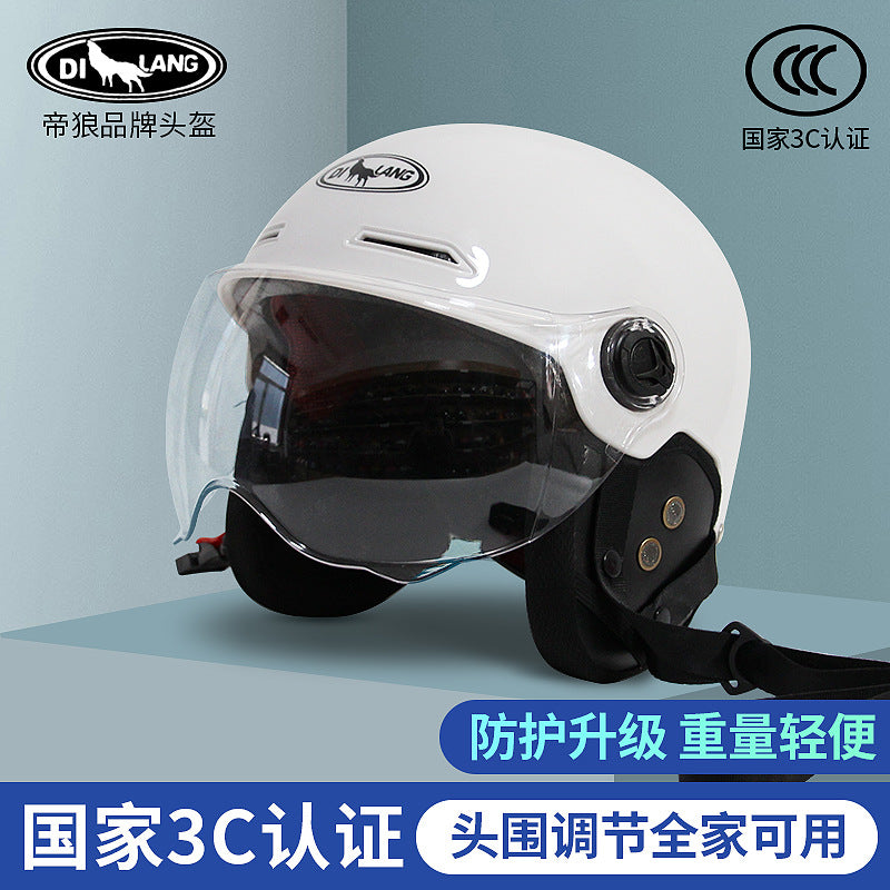 3C certification ear protection electric car helmet men and women summer sunscreen electric car helmet light half helmet manufacturers wholesale