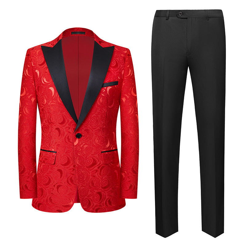 New Foreign Trade Products: Men's Suits, Korean Style Casual Suits Two-Piece Set for Aliexpress and Amazon