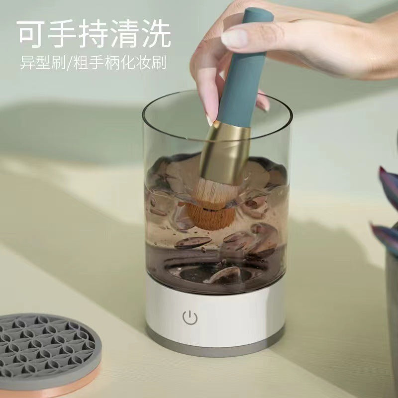 Makeup Brush Cleaning Tool, Fully Automatic Cleaning, Special for Lazy People to Clean Residual Powder Brushes, Integrated Electric Drying Beauty Tool