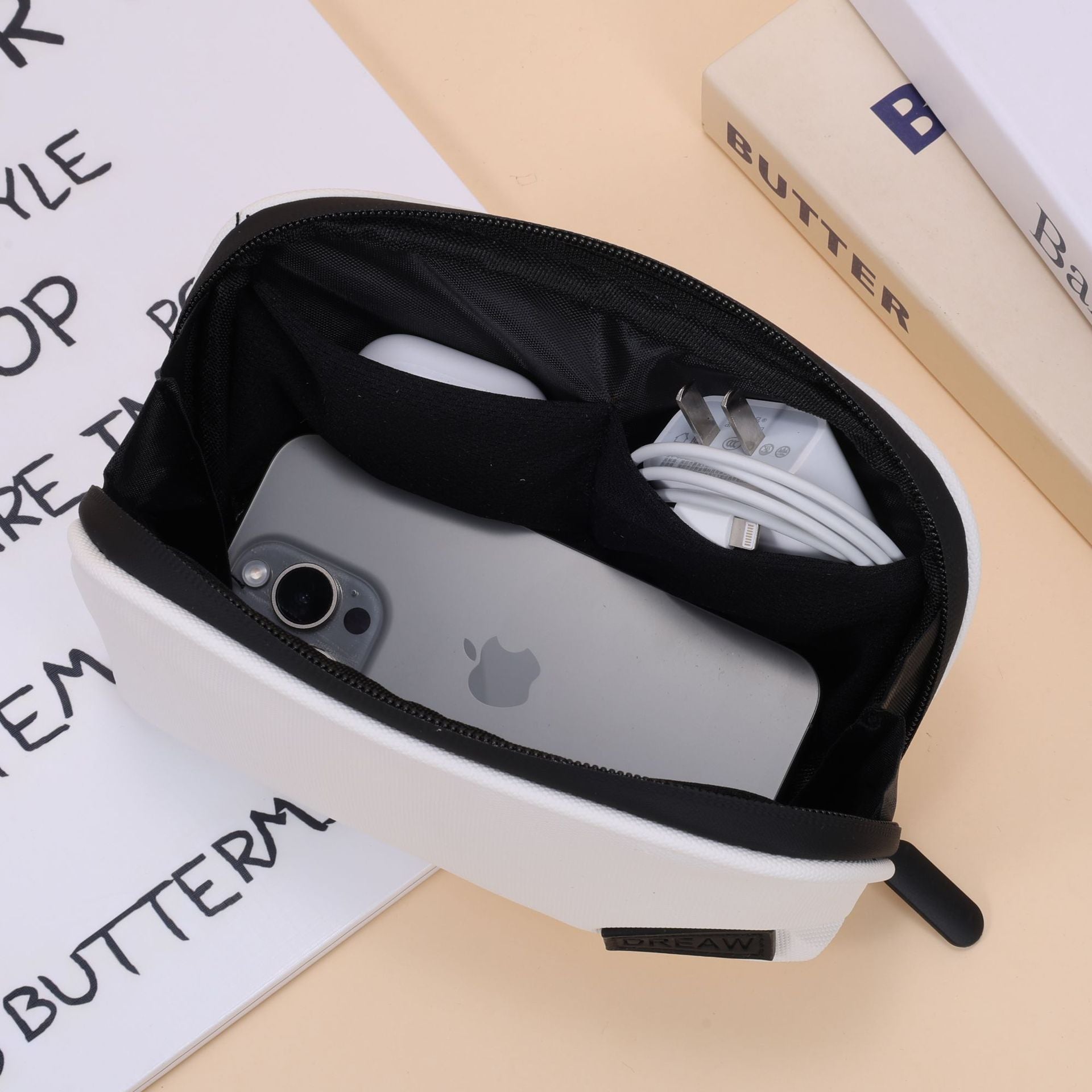 Data Cable Storage Bag Box Portable Digital Accessory Bag Computer Charging Cable Hard Drive Apple Power Supply Earphone Storage