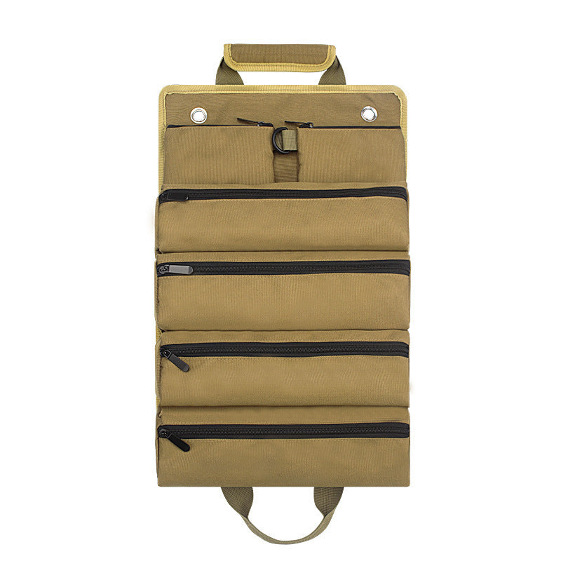 Canvas Tool Bag Durable Woodworking Electrician Repair Storage Bag Roll Car Tool Bag Hardware Bag