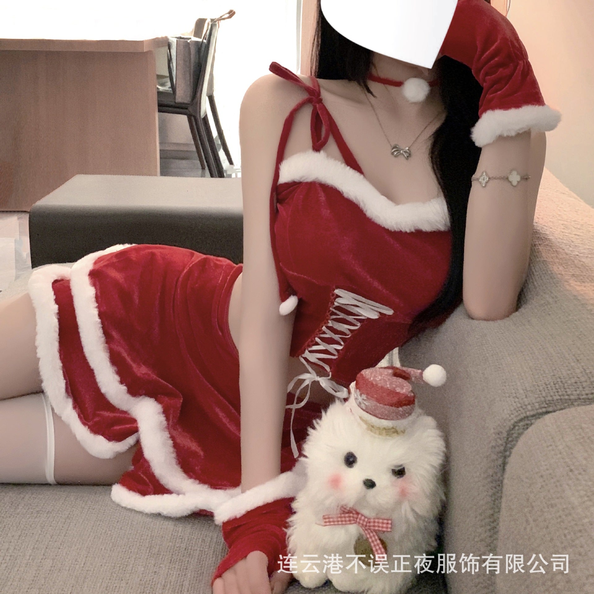 Don't miss the night New Year red Christmas sexy underwear pure desire wind clothes qqny cute cat uniform suit