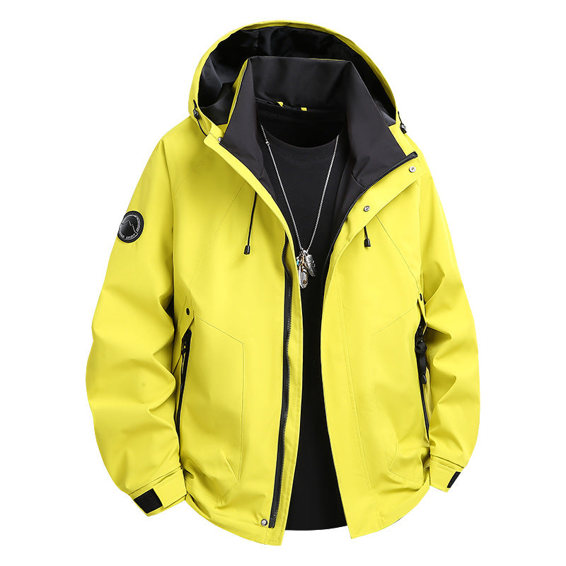 Charge clothing single-layer outdoor single-stroke work clothes with hood tide coat for men and women windproof waterproof anti-fouling leisure fishing