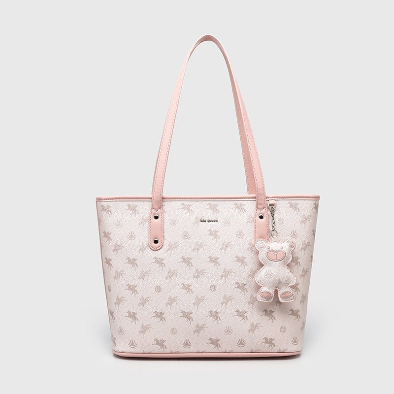 [Same Style as Zhao Zhaoyi] Lulu Queen Pegasus Small Tote Bag, Crossbody Bag for College Students, Commuter Handbag