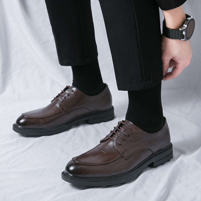 Men's shoes cross-border plus size new leather shoes fashion men's business dress shoes fashion British style casual leather shoes wholesale
