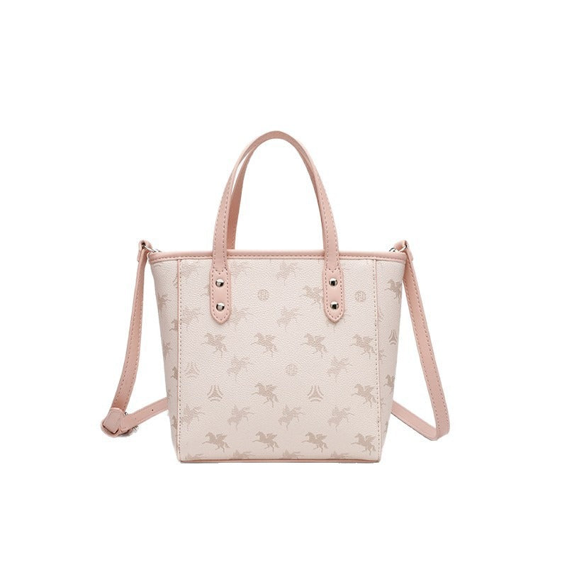 [Same Style as Zhao Zhaoyi] Lulu Queen Pegasus Small Tote Bag, Crossbody Bag for College Students, Commuter Handbag