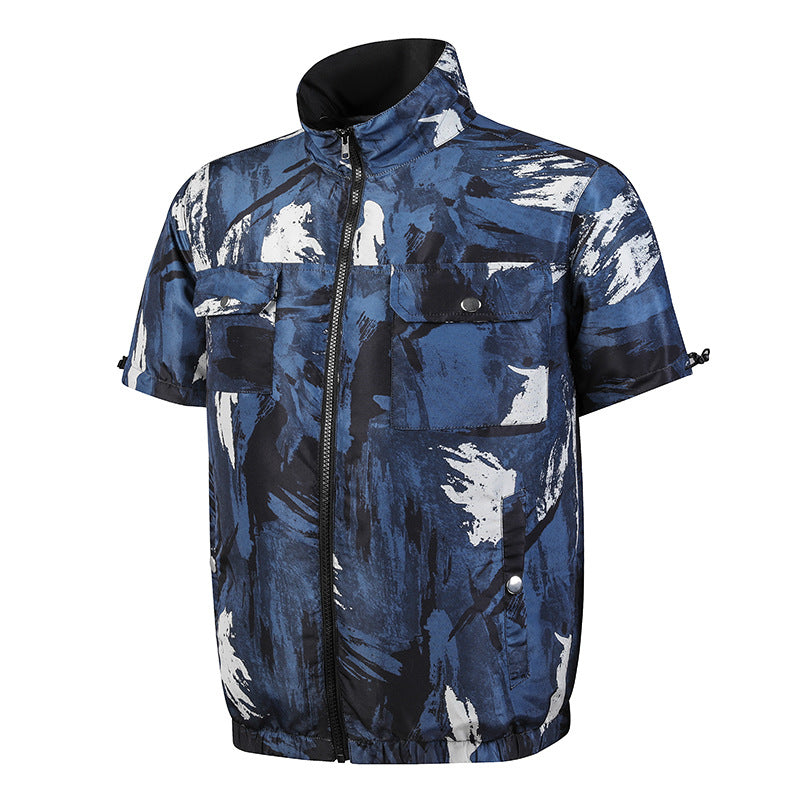 2022 summer new fan clothing air conditioning clothing with fan clothing sunscreen cooling workshop work site clothing jacket