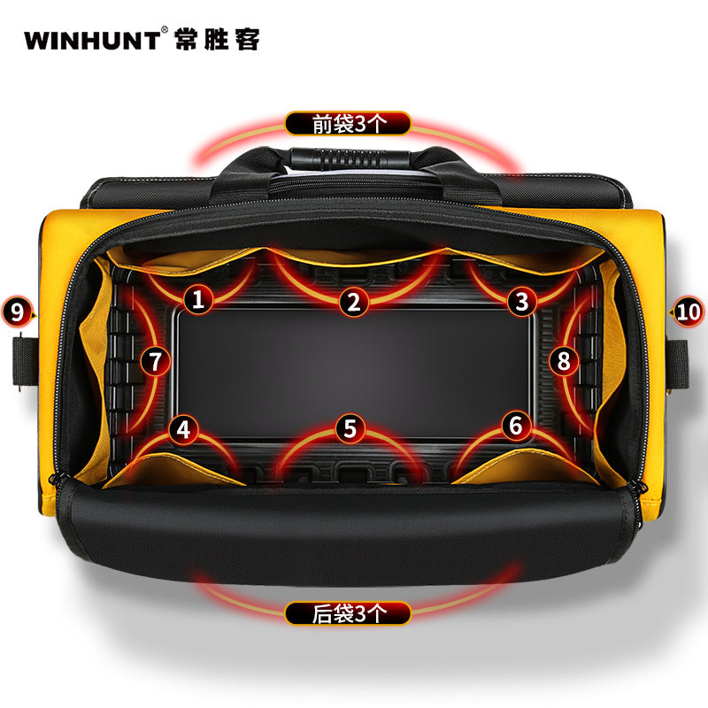 Changsheng hardware tool kit for electricians wear-resistant and durable plastic bottom hand tool kit thickened Oxford cloth