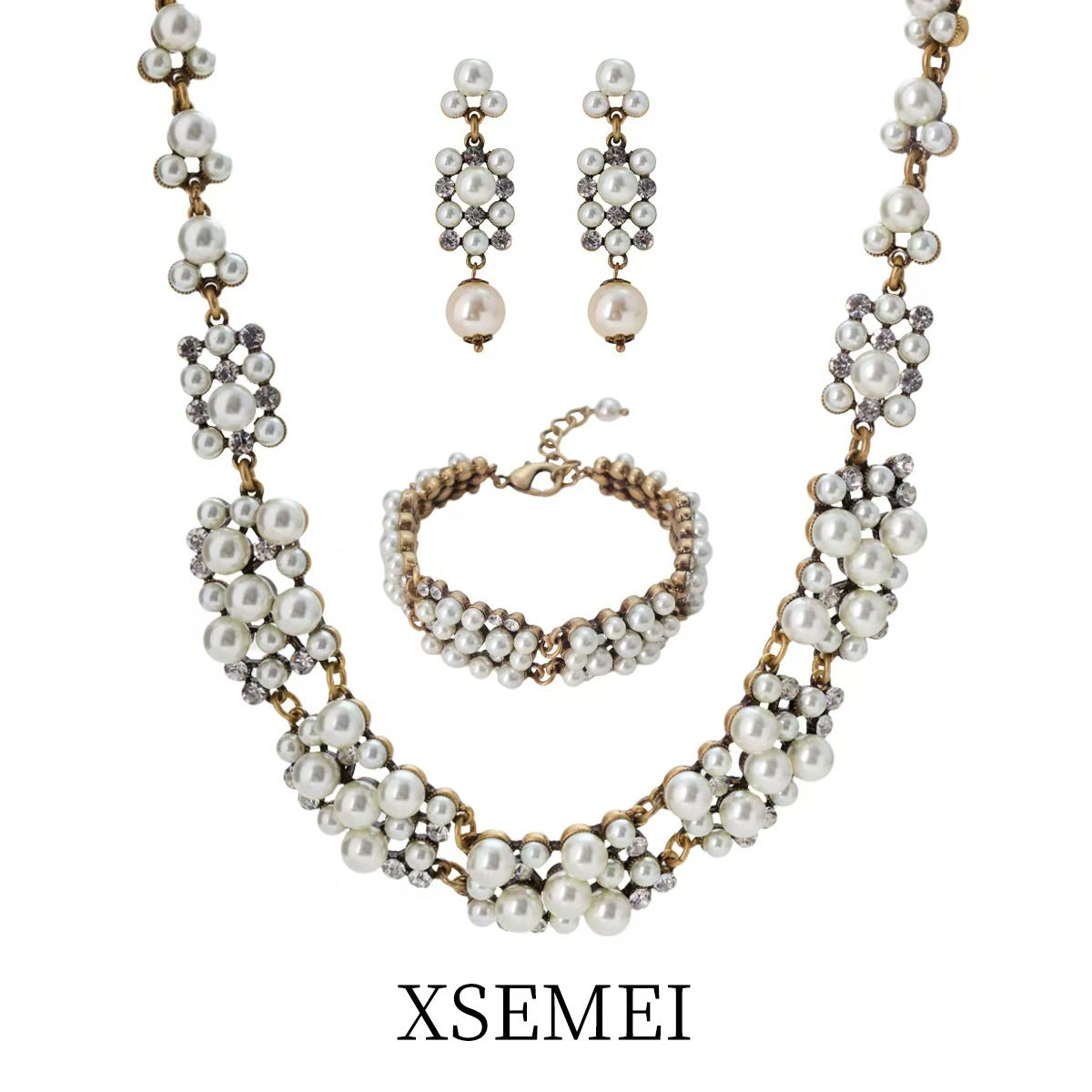 Vintage Pearl Niche Collarbone Necklace Bridal Accessories Temperament Necklace Collarbone Chain Wholesale