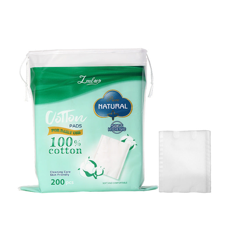 Lmltop Cross-Border Cotton Sandwich Makeup Cotton 200 Pieces Double-Sided Plain Wet Makeup Remover Cotton Pads Sy585