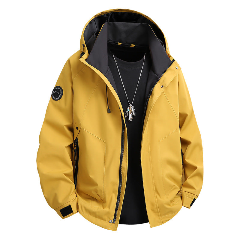 Charge clothing single-layer outdoor single-stroke work clothes with hood tide coat for men and women windproof waterproof anti-fouling leisure fishing