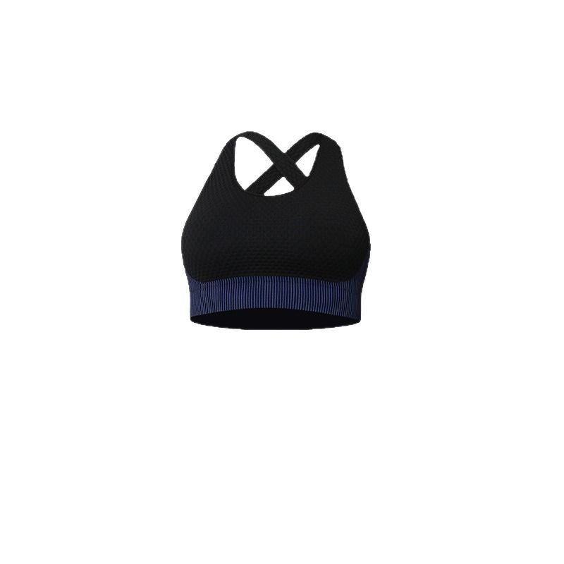 Halter Sports Bra for Women, Yoga Tank Top, Lulu Integrated Shockproof Fitness Bra, Moisture-Wicking, Backless, High-Elastic Support