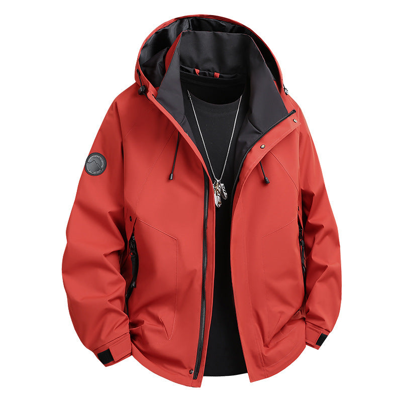Charge clothing single-layer outdoor single-stroke work clothes with hood tide coat for men and women windproof waterproof anti-fouling leisure fishing