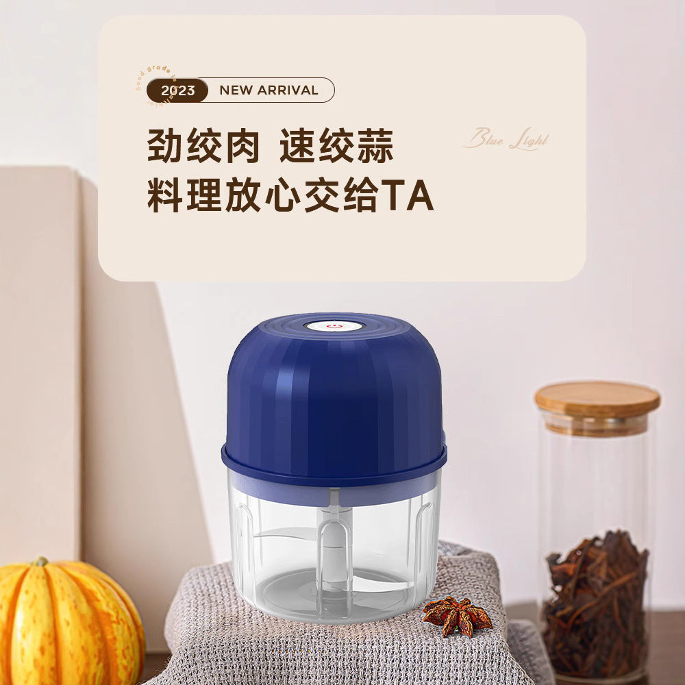 Wireless Electric Garlic Masher Household Food Grade Baby Food Auxiliary Machine Kitchen Garlic Stir Barbecue Seasoning Cooking Machine
