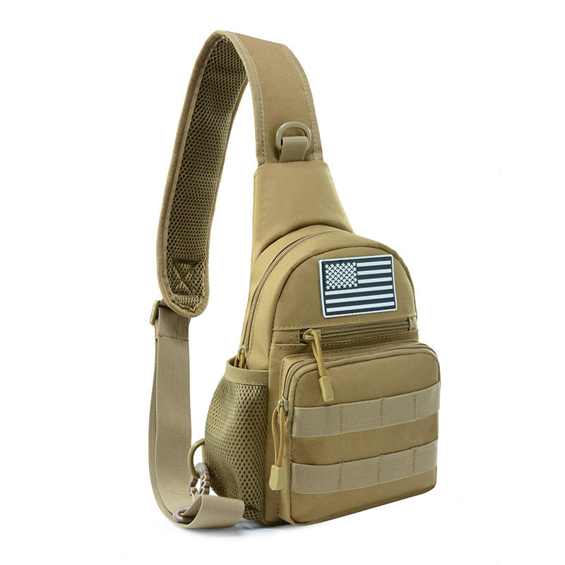 Men's Riding Outdoor Sports Bag Casual Shoulder Kettle Hanging Bag Portable Tactical Army Camouflage Water Bottle Chest Bag