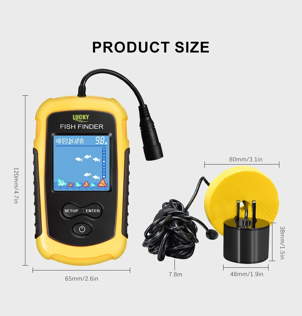 Détecteur de Poissons Sonar Portable 100m