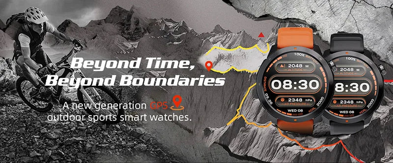 Montre Digitale Sport Étanche — Boussole &amp; Altimètre