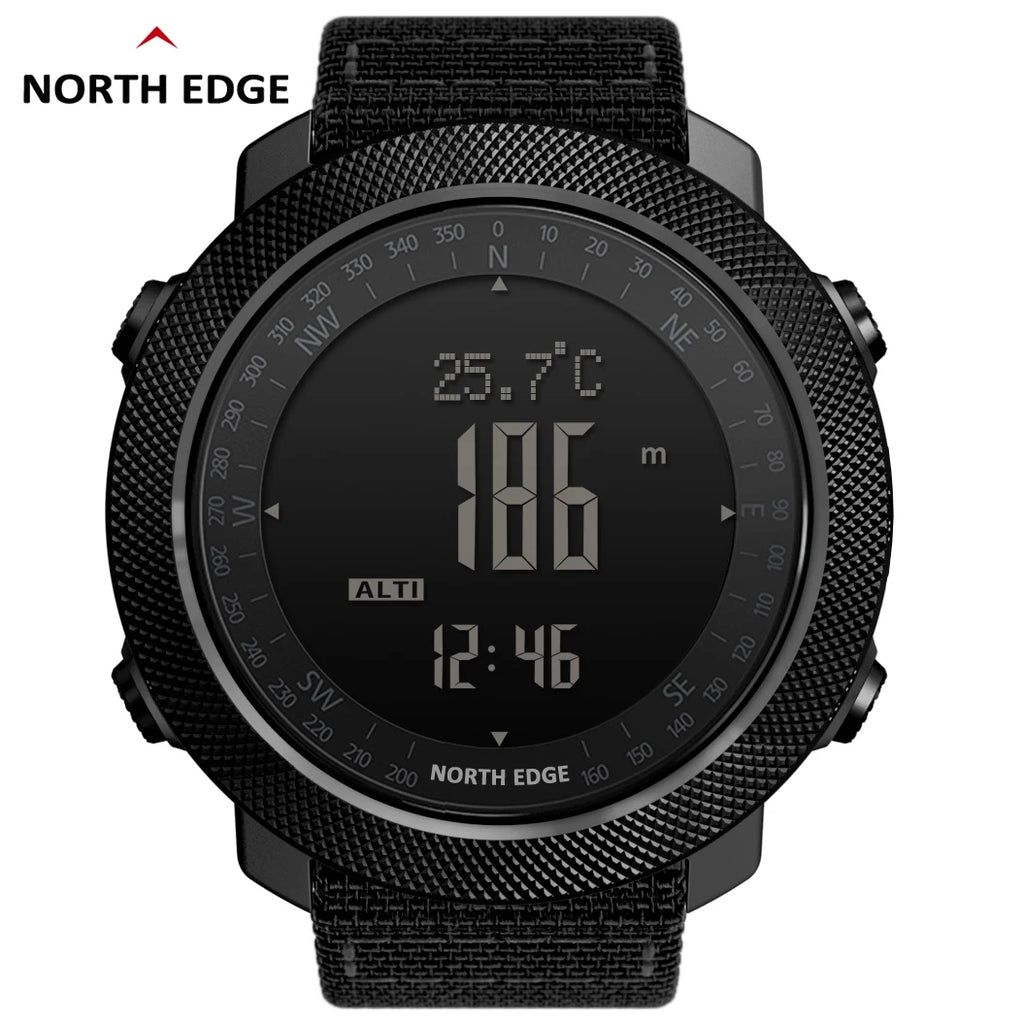 Montre Digitale Sport Étanche — Boussole &amp; Altimètre