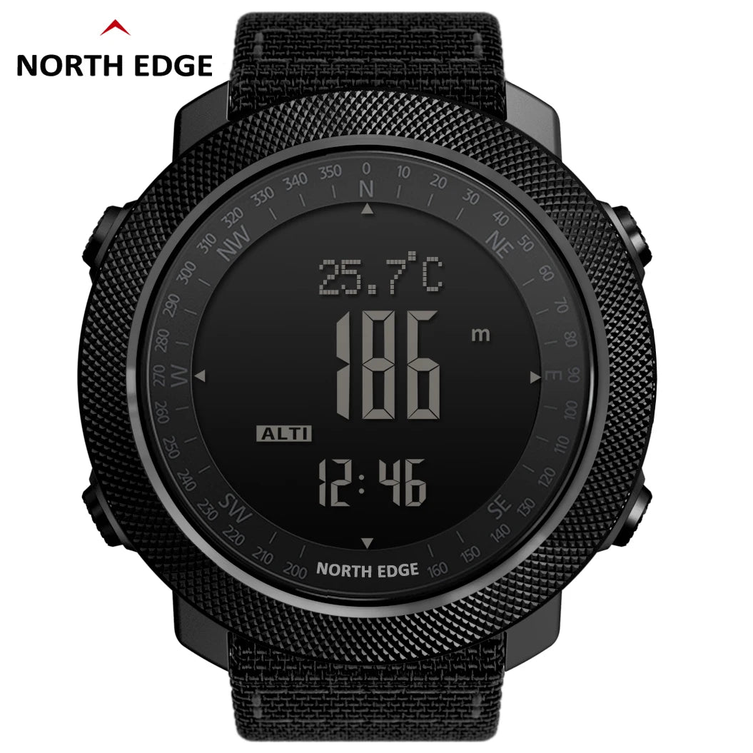 Montre Digitale Sport Étanche — Boussole &amp; Altimètre