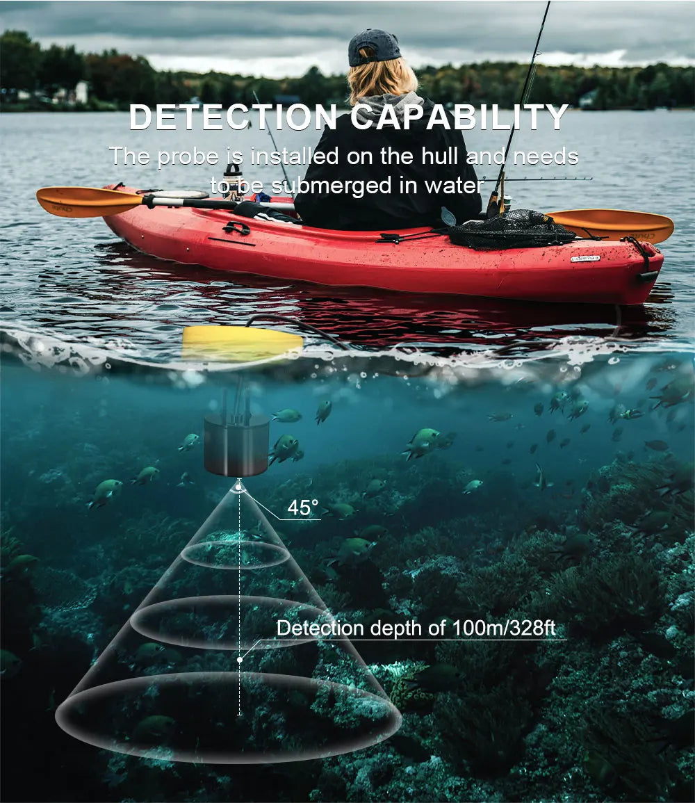 Détecteur de Poissons Sonar Portable 100m