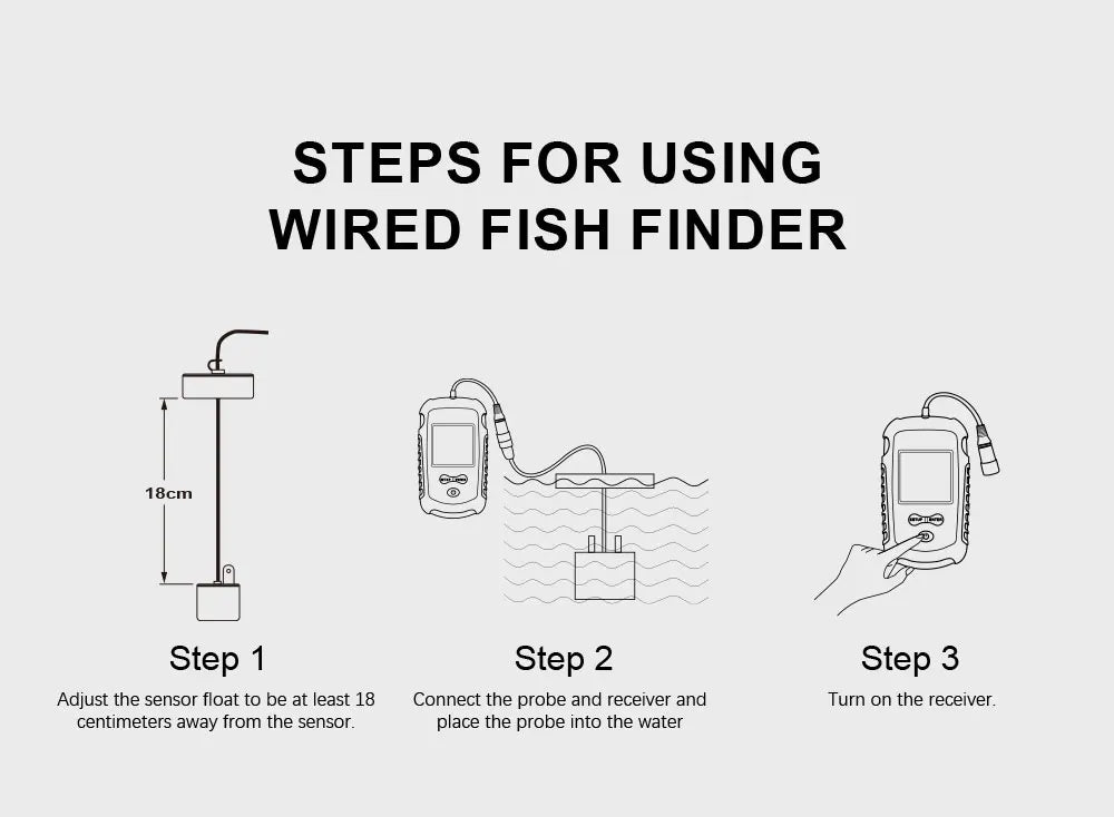 Détecteur de Poissons Sonar Portable 100m