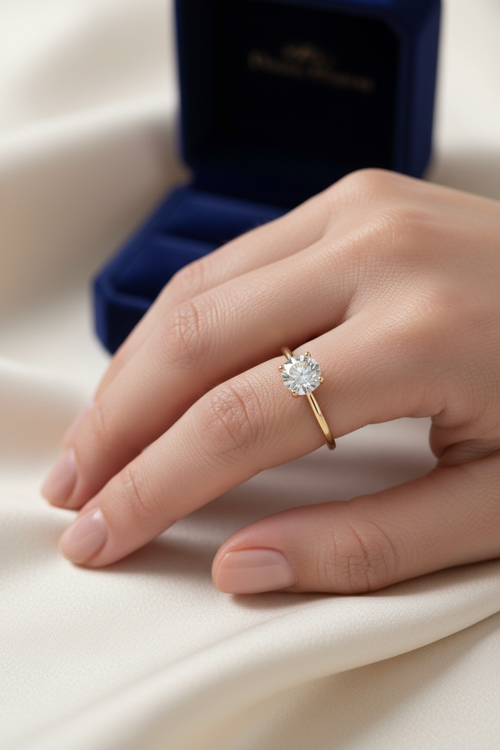 Bague Solitaire Or 18K Diamant